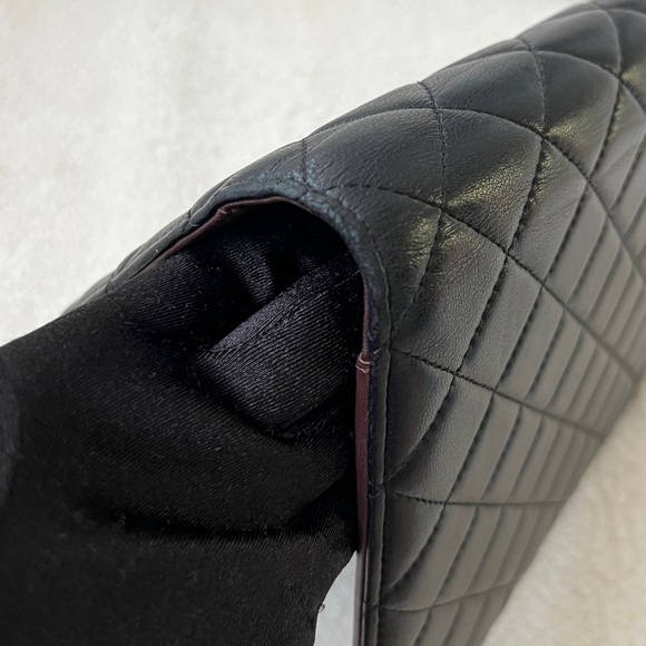 Auth Chanel Quilted CC Logo Black GM Agenda - Lambskin w/ Gold hdw - Picture 8 of 14